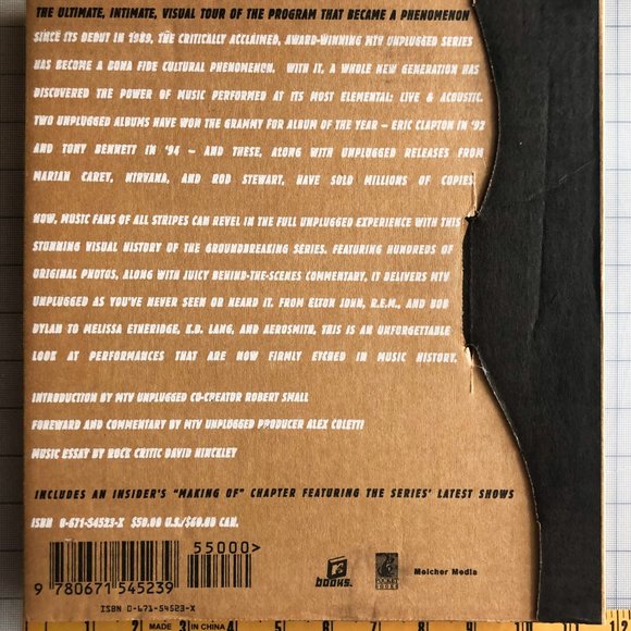 "MTV Unplugged" Spiral bound guitar body shaped book. 1st Edition & Numbered NEW - Picture 2 of 7